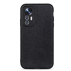 Coque Luxe Cuir Housse Etui B02H pour Xiaomi Mi 12 Lite 5G Noir