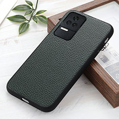 Coque Luxe Cuir Housse Etui B02H pour Xiaomi Redmi K40S 5G Vert