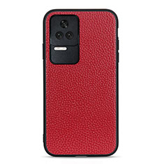 Coque Luxe Cuir Housse Etui B02H pour Xiaomi Redmi K50 5G Rouge