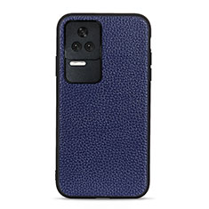 Coque Luxe Cuir Housse Etui B02H pour Xiaomi Redmi K50 Pro 5G Bleu