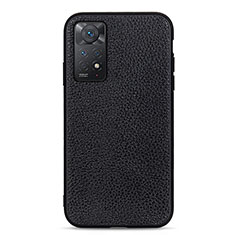 Coque Luxe Cuir Housse Etui B02H pour Xiaomi Redmi Note 11 Pro 4G Noir