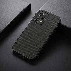 Coque Luxe Cuir Housse Etui B02H pour Xiaomi Redmi Note 12 Pro 5G Noir