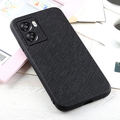 Coque Luxe Cuir Housse Etui B03H pour Oppo A57 5G Noir