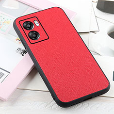 Coque Luxe Cuir Housse Etui B03H pour Oppo A77 5G Rouge