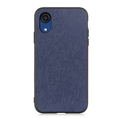 Coque Luxe Cuir Housse Etui B03H pour Samsung Galaxy A03 Core Bleu