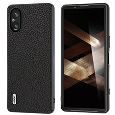 Coque Luxe Cuir Housse Etui B03H pour Sony Xperia 5 V Noir