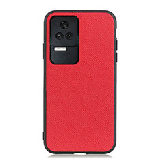 Coque Luxe Cuir Housse Etui B03H pour Xiaomi Poco F4 5G Rouge