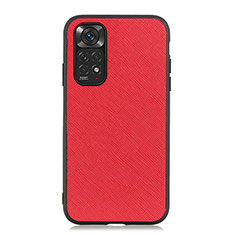 Coque Luxe Cuir Housse Etui B03H pour Xiaomi Redmi Note 11 4G (2022) Rouge