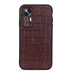 Coque Luxe Cuir Housse Etui B04H pour Xiaomi Mi 12 5G Marron