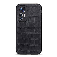 Coque Luxe Cuir Housse Etui B04H pour Xiaomi Mi 12 Lite 5G Noir