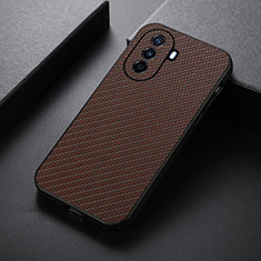 Coque Luxe Cuir Housse Etui B05H pour Huawei Enjoy 50 Marron