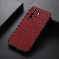 Coque Luxe Cuir Housse Etui B05H pour Huawei Enjoy 50 Rouge