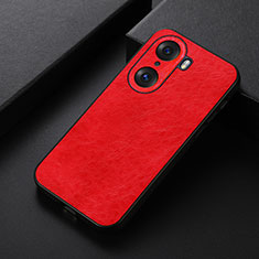 Coque Luxe Cuir Housse Etui B05H pour Huawei Honor 60 5G Rouge