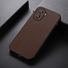 Coque Luxe Cuir Housse Etui B05H pour Huawei Honor X40i 5G Marron