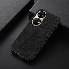 Coque Luxe Cuir Housse Etui B05H pour Huawei P50 Pro Noir