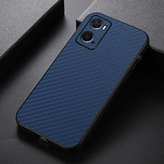 Coque Luxe Cuir Housse Etui B05H pour Oppo A76 Bleu