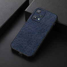 Coque Luxe Cuir Housse Etui B05H pour Realme 9 5G Bleu