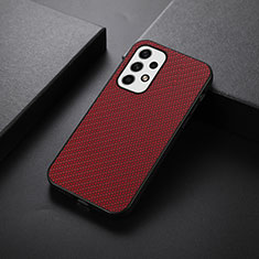 Coque Luxe Cuir Housse Etui B05H pour Samsung Galaxy A23 5G Rouge