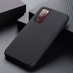 Coque Luxe Cuir Housse Etui B05H pour Samsung Galaxy S20 FE 4G Noir