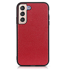 Coque Luxe Cuir Housse Etui B05H pour Samsung Galaxy S21 Plus 5G Rouge