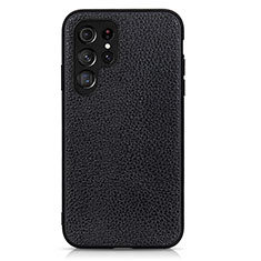 Coque Luxe Cuir Housse Etui B05H pour Samsung Galaxy S21 Ultra 5G Noir