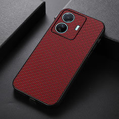 Coque Luxe Cuir Housse Etui B05H pour Vivo T1 5G Rouge