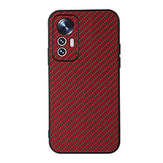 Coque Luxe Cuir Housse Etui B05H pour Xiaomi Mi 12 Lite 5G Rouge