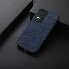 Coque Luxe Cuir Housse Etui B05H pour Xiaomi Poco F4 5G Bleu