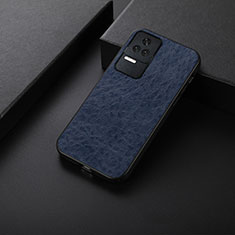 Coque Luxe Cuir Housse Etui B05H pour Xiaomi Redmi K40S 5G Bleu