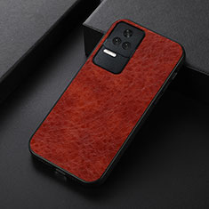 Coque Luxe Cuir Housse Etui B05H pour Xiaomi Redmi K50 Pro 5G Marron