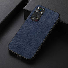 Coque Luxe Cuir Housse Etui B05H pour Xiaomi Redmi Note 11 4G (2022) Bleu