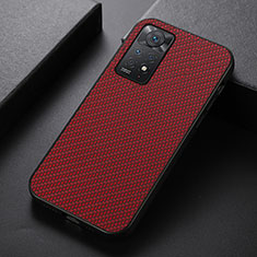 Coque Luxe Cuir Housse Etui B05H pour Xiaomi Redmi Note 12 Pro 4G Rouge