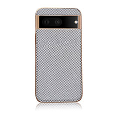 Coque Luxe Cuir Housse Etui B06H pour Google Pixel 7 5G Argent