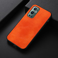 Coque Luxe Cuir Housse Etui B06H pour OnePlus 9 Pro 5G Orange