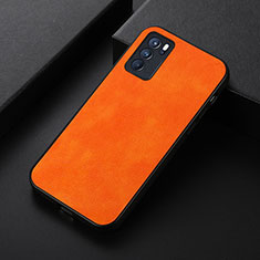 Coque Luxe Cuir Housse Etui B06H pour Oppo Reno6 Pro 5G India Orange