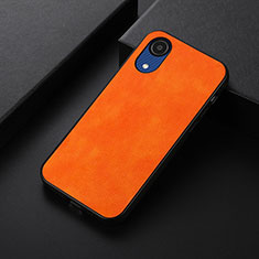 Coque Luxe Cuir Housse Etui B06H pour Samsung Galaxy A03 Core Orange