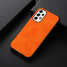 Coque Luxe Cuir Housse Etui B06H pour Samsung Galaxy A23 4G Orange