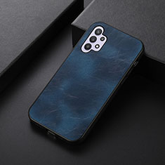 Coque Luxe Cuir Housse Etui B06H pour Samsung Galaxy A32 5G Bleu