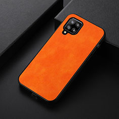 Coque Luxe Cuir Housse Etui B06H pour Samsung Galaxy A42 5G Orange