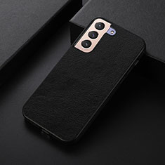 Coque Luxe Cuir Housse Etui B06H pour Samsung Galaxy S21 5G Noir