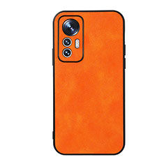 Coque Luxe Cuir Housse Etui B06H pour Xiaomi Mi 12S Pro 5G Orange