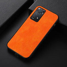 Coque Luxe Cuir Housse Etui B06H pour Xiaomi Redmi Note 12 Pro 4G Orange