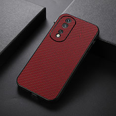 Coque Luxe Cuir Housse Etui B07H pour Huawei Honor 80 Pro Flat 5G Rouge