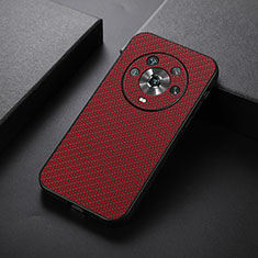 Coque Luxe Cuir Housse Etui B07H pour Huawei Honor Magic4 5G Rouge