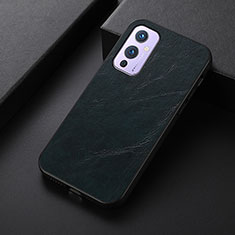 Coque Luxe Cuir Housse Etui B07H pour OnePlus 9 5G Bleu