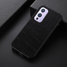 Coque Luxe Cuir Housse Etui B07H pour OnePlus 9 5G Noir