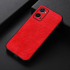 Coque Luxe Cuir Housse Etui B07H pour Oppo A36 Rouge