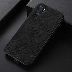 Coque Luxe Cuir Housse Etui B07H pour Oppo A54s Noir