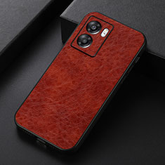 Coque Luxe Cuir Housse Etui B07H pour Realme Narzo 50 5G Marron