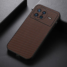 Coque Luxe Cuir Housse Etui B07H pour Vivo X Note Marron